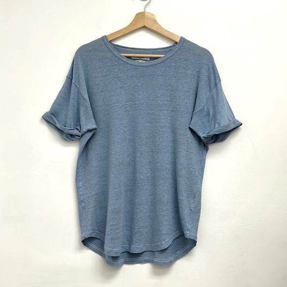 Isabel Marant Tops - NWOT Isabel Marant Étoile Koldi Linen Rolled Sleeve Easy Relaxed Fit Tee - Large